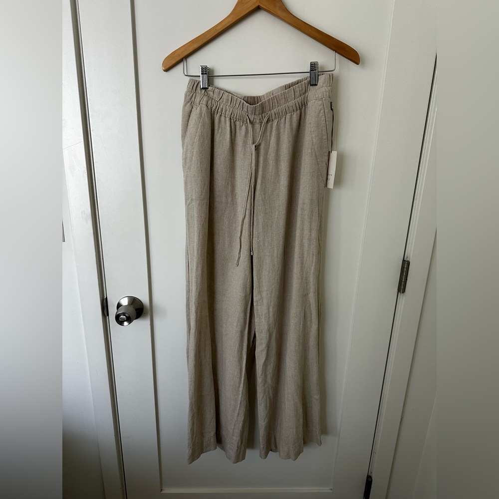 Universal Thread NWT sand color linen drawstring pant size small
